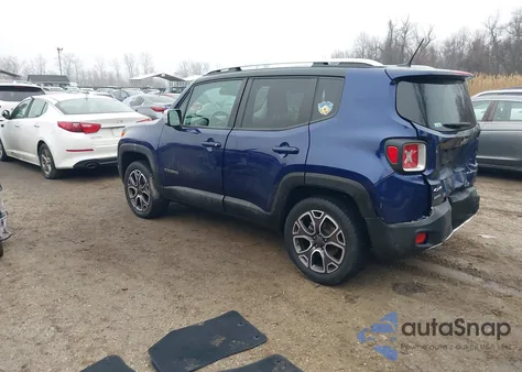 2017 Jeep Renegade Limited 4X4 from USA, damaged, VIN ZACCJBDBXHPF82079